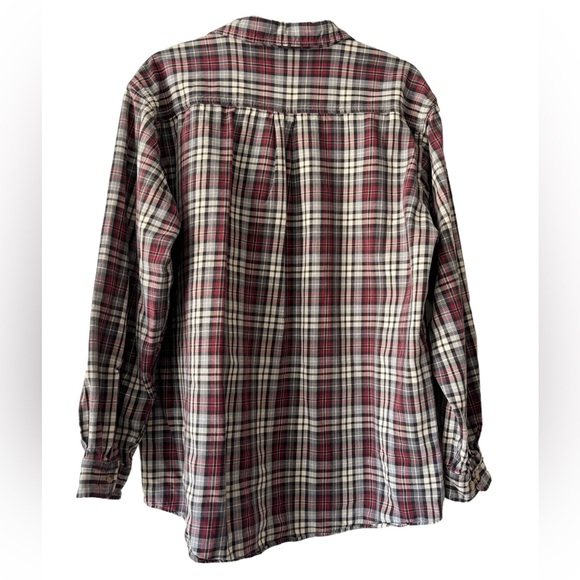 Carhartt WELL WORN 2XL Tall Flawed/Damaged Plaid Flannel Button Down Shirt - Picture 2 of 13